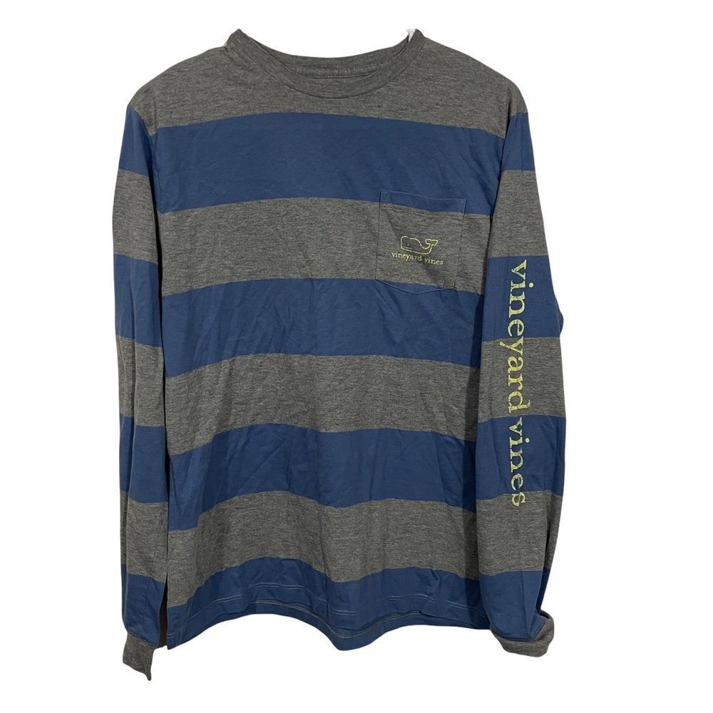 Vineyard Vines 100% Cotton Striped Long Sleeve T-Shirt